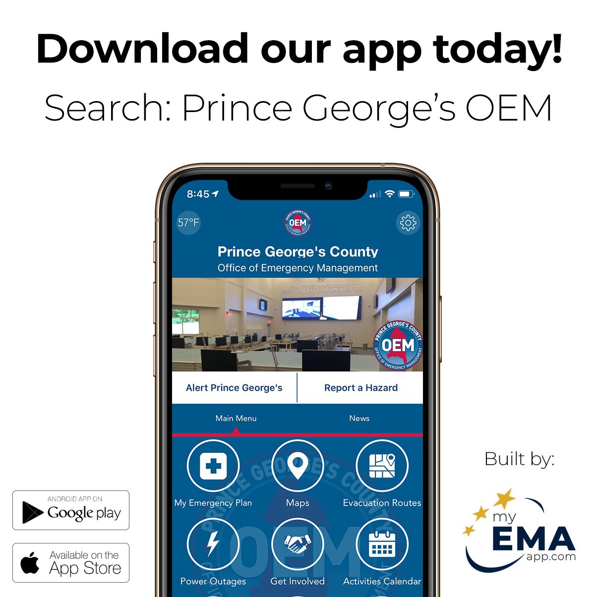 Download our App Today! Search: Prince George's OEM