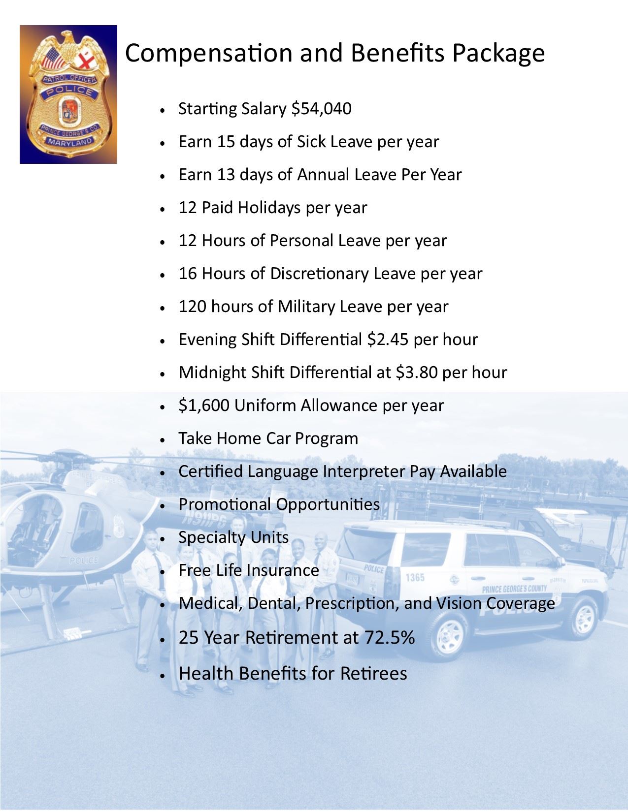 Police Salary Maryland Enge Salary