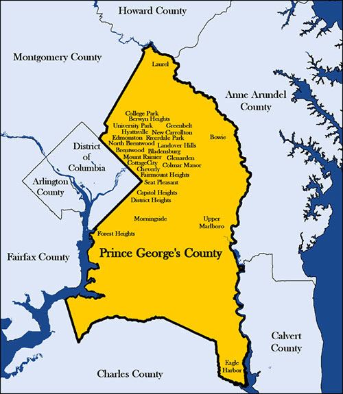 Prince George S County Map With Cities About Pgc | Prince George's County, Md