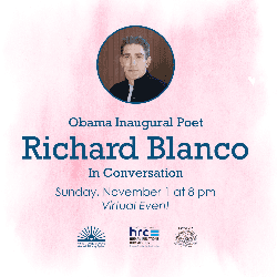 Image of Mr. Blanco featuring event date and time