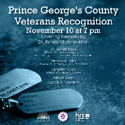 Prince George's County Veterans Day Event Nov 10 2020