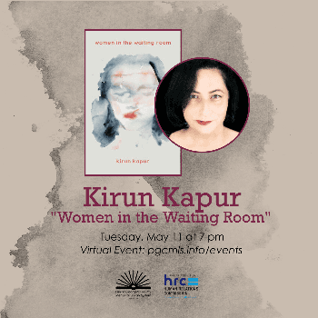 Flyer for May 11 event with Kirun Kapur on "Women in the Waiting Room"