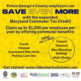 SAVEEVENMORE MD Commuter Tax Credit Social Media