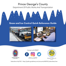 Snow and Ice Control Quick Reference Guide graphic