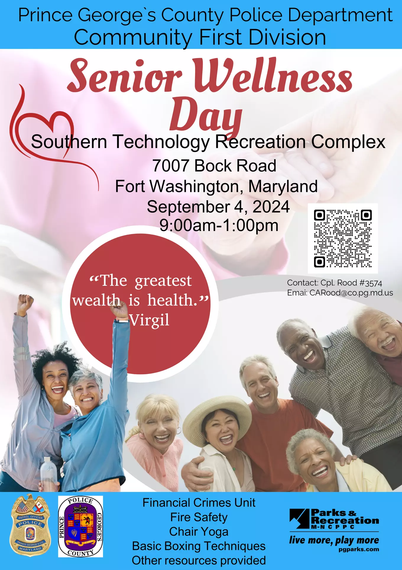 Police Department Senior Wellness Day