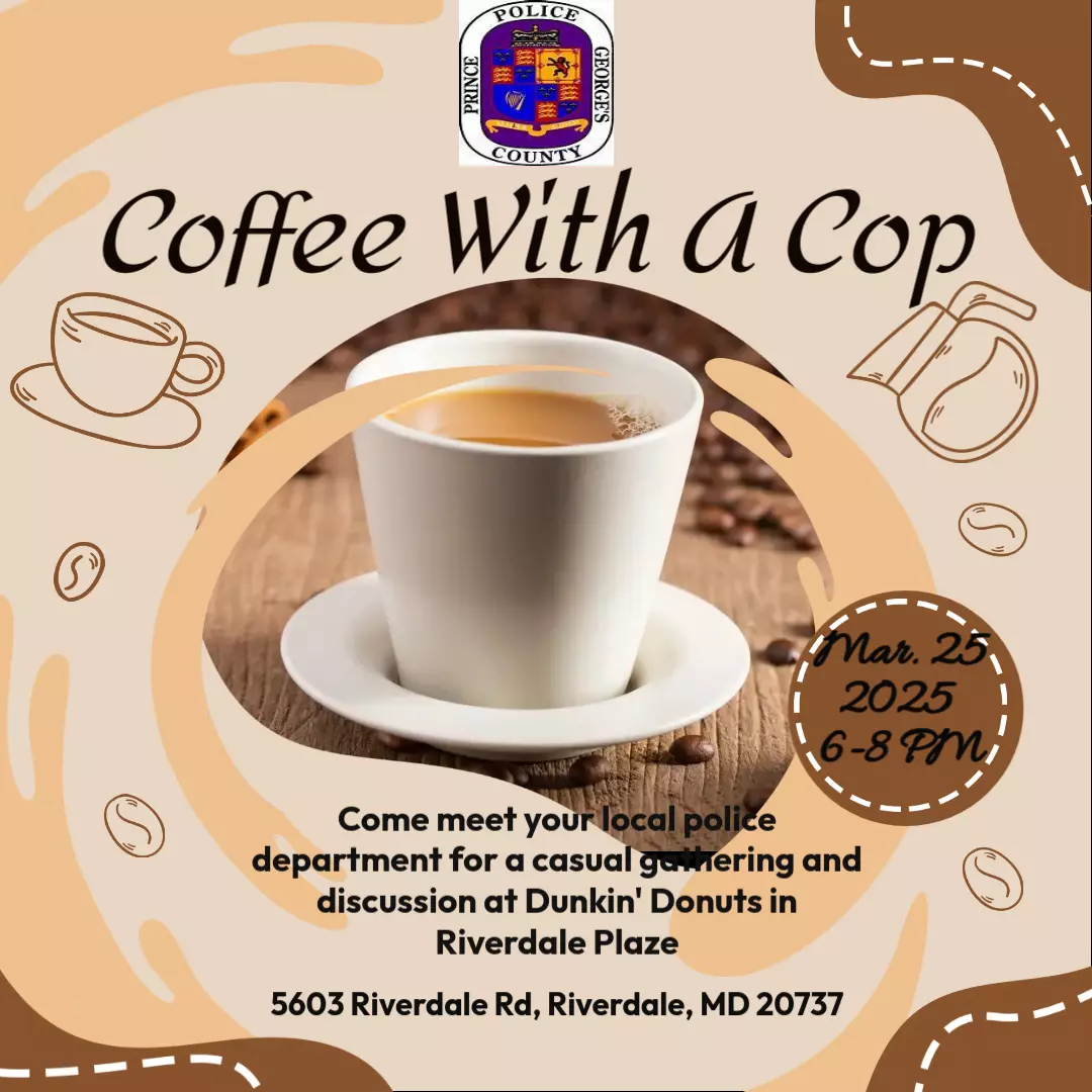 Hyattsville March Coffee with a Cop Meeting