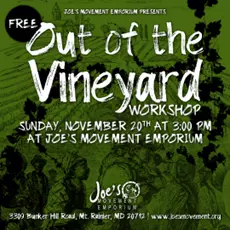 Out of the Vineyard Event Flyer