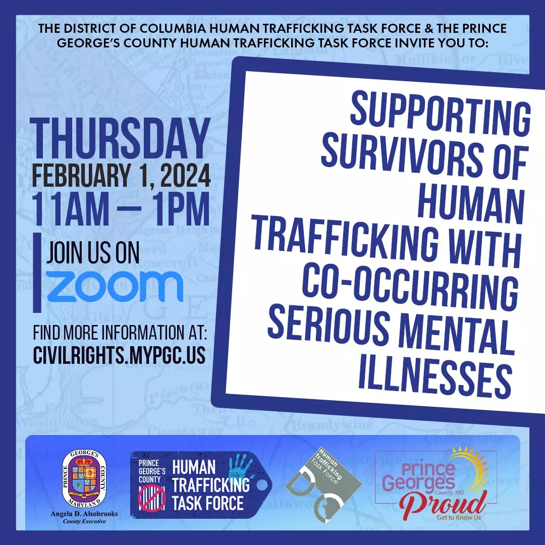 Supporting Survivors of Human Trafficking with Co-Occurring Serious Mental Illnesses - Zoom event 