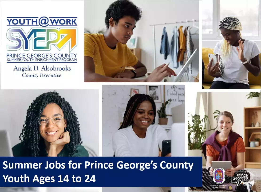 Summer Jobs for Prince George's County Youth Ages 14 to 24