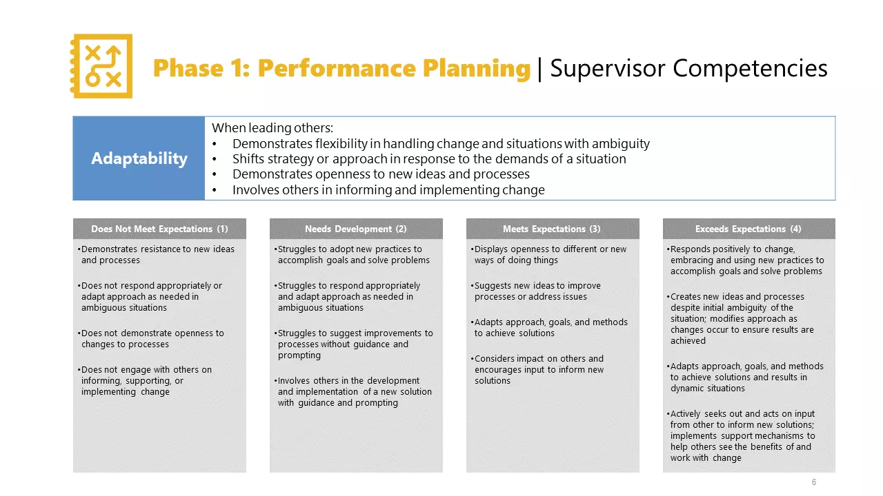 Phase1: Performance Plan - Supervisor Competencies