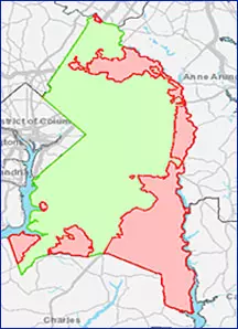 General Plan defines a water and sewer envelope - red line on map