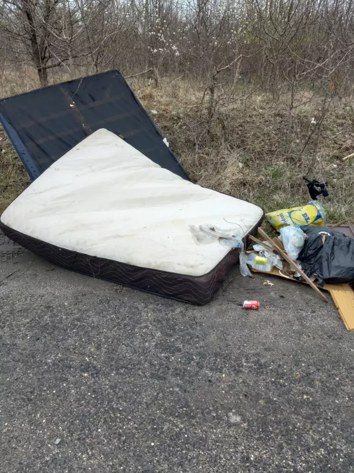 dumped mattress