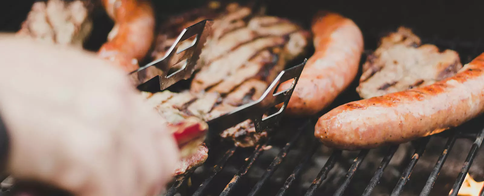 close up of barbeque grill