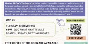 IMAGE: Sum of Us Discussion Panel Flyer in English