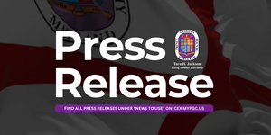 Press Release - Prince George's County seal, Tara H. Jackson, Acting County Executive, Find all press releases under "News to Use" on cex.mypgc.us