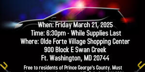 March 21 2025 Wheel Lock Giveaway in Fort Washington