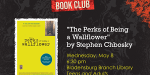 Perks of Being a Wallflower by Stephen Chbosky featuring image of book