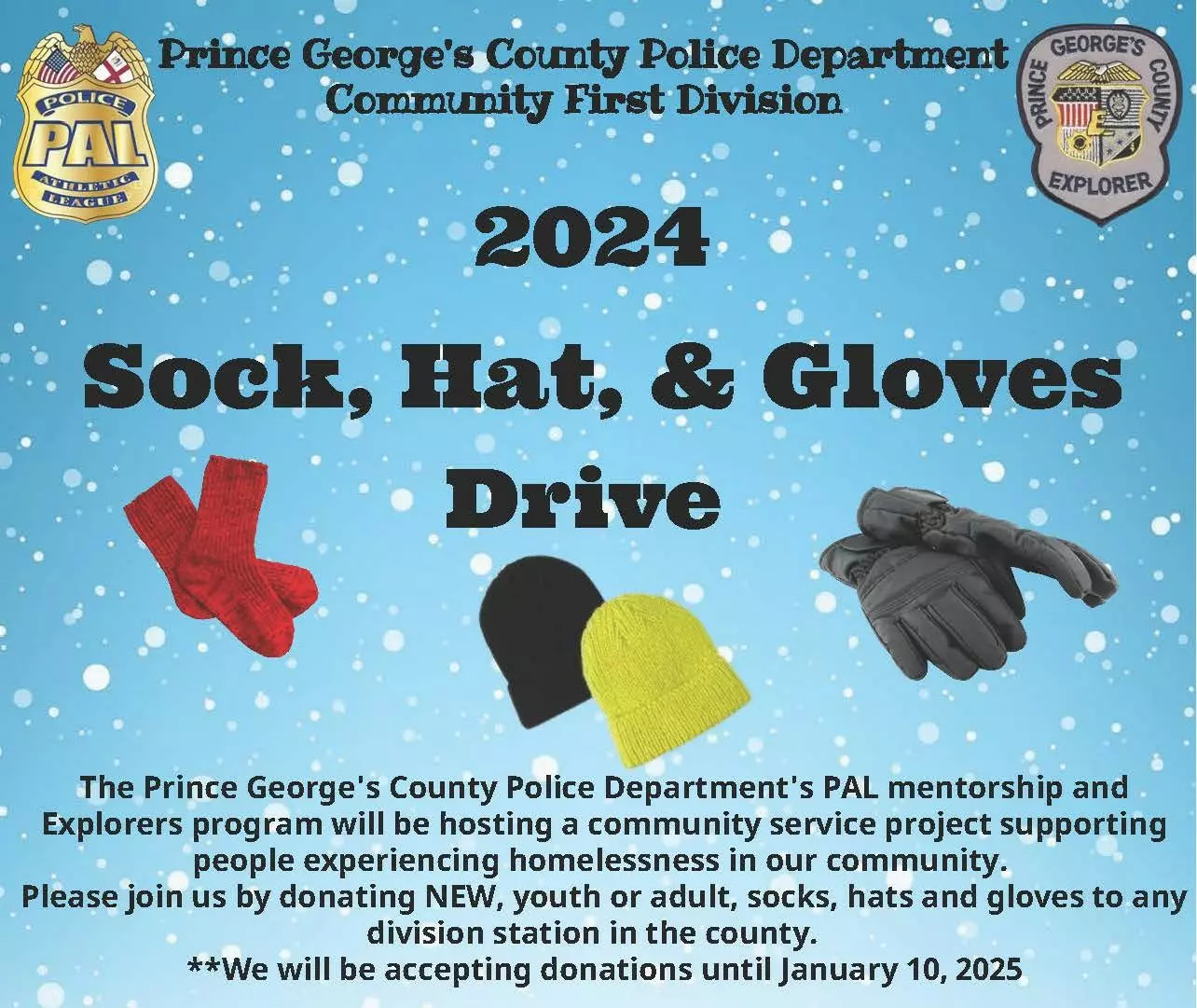 2024 Sock Hat Gloves Drive